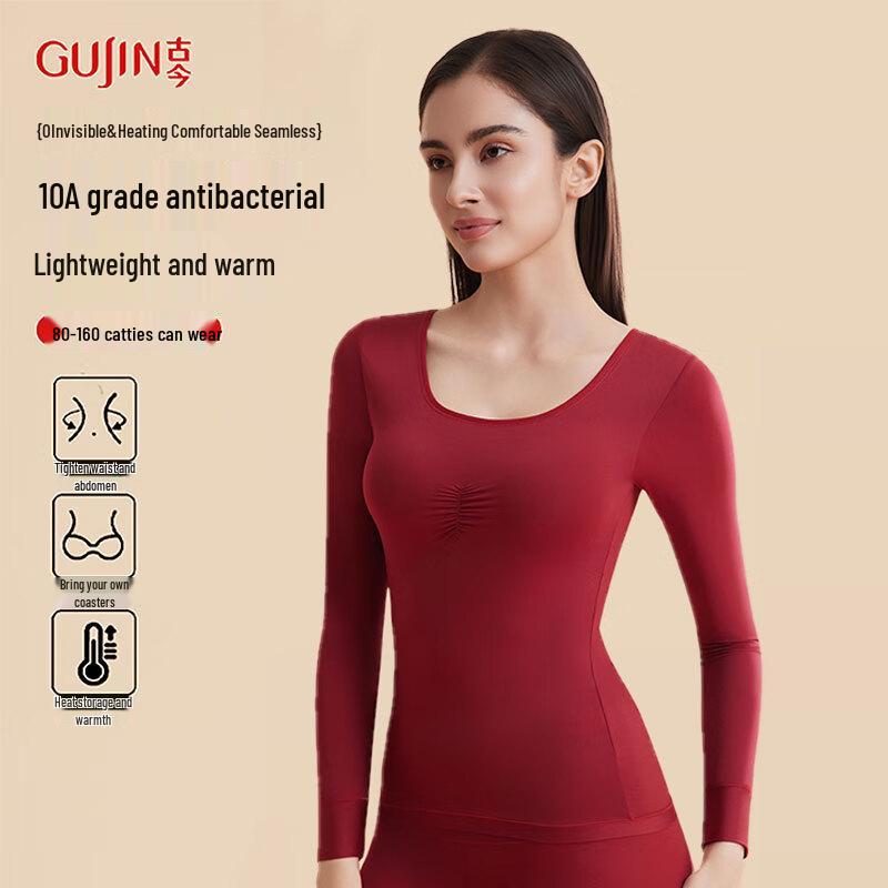 

GUJIN Женский бесшовный термокомплект с бюстгальтером XL