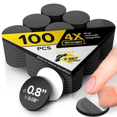 20x2mm Runde Magnete mit Kleberückseite Flexible Selbstklebende Magnetpunkte Flexible Magnetfolien Kühlschrankmagnet DIY
