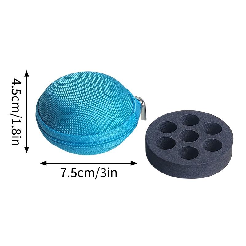 3ml 9-Slots Insulin Vial Storage Case Peptide Box Travel Protable Peptide Case EVA Vial Storage Bag Essential Oils Carrying Box
