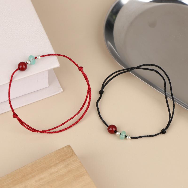 1/2 Stück Handgeflochtene Glücksbändchen Armbänder für Damen Glück Reichtum Armband Paar Freundschaft Schmuck Geschenke