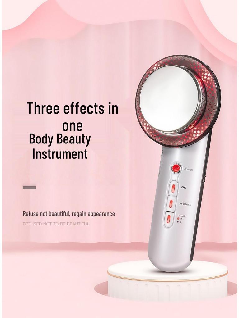 Ultrasonic Beauty & Slimming Device: 3-in-1 Fat Burning, Iontophoresis & Massage