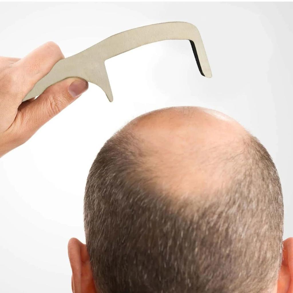 1/2 Adet Komik Kel Adamlar Tarak Fırça Ahşap Saçsız Dişsiz Saç Fırçası Yetişkin Erkekler Saç Dökülmesi Arkadaşlar Bakım Aracı için Gag Hediyesi