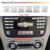 6Pcs For Mercedes Benz GLK X204 Car Center Console CD Function Switch Cover Trim