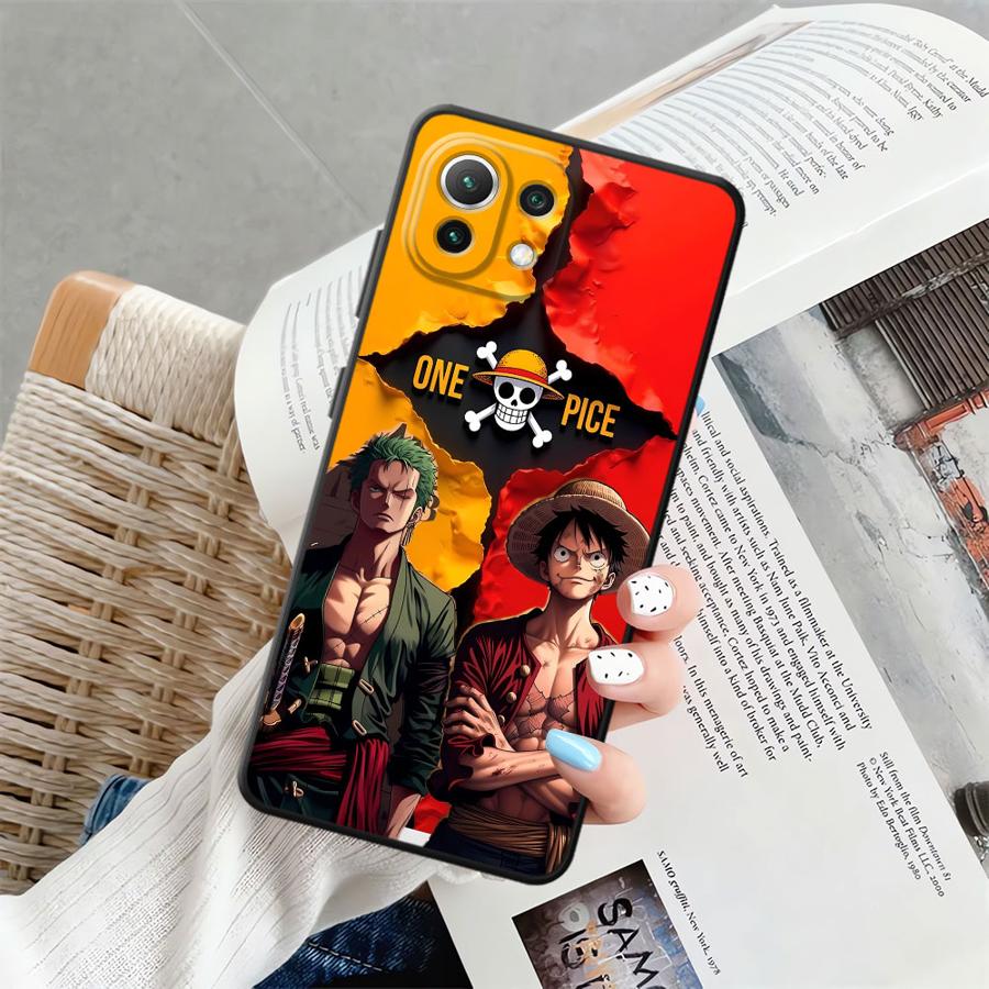 

One Piece Fashion Luffy Zoro Case for Xiaomi Mi 12X 12T Pro 11T 12 15 Pro 11 14 10T 13 Lite Funda Phone Cover xiaomi 15