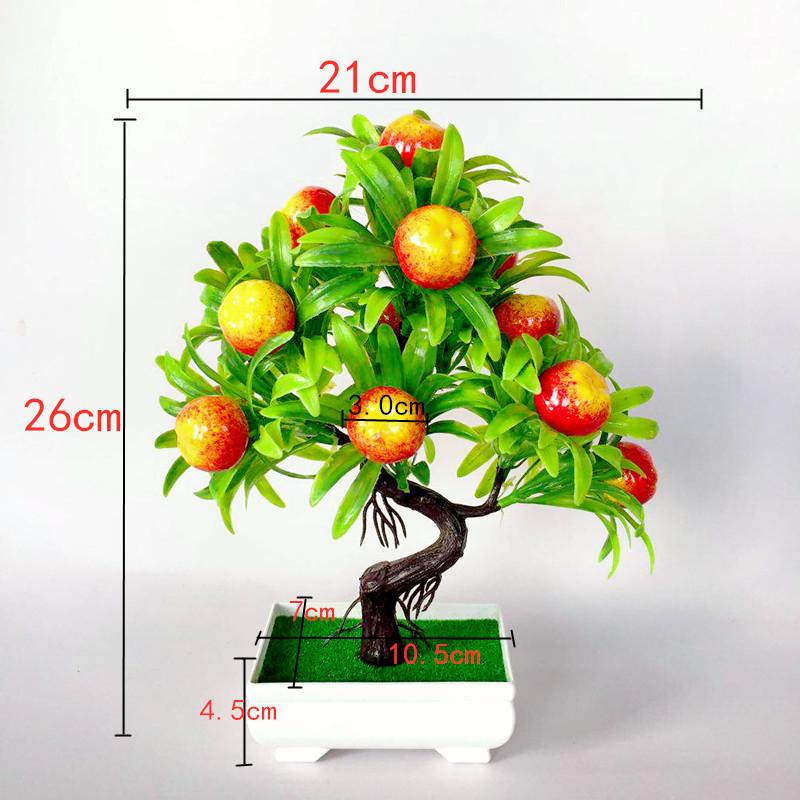 

Штучний Фруктовий Бонсай Великий Фруктовий Ландшафтний Бонсай Грошове Дерево Штучна Квіткова Бонсай Apple
