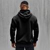 Men's Solid Color Plus Velvet Hooded Sports Set - Zipper Long Sleeve, Warm for Autumn/Winter