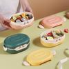 Cartoon Plastic Bento Box for Kids - Microwave Safe BPA-Free Lunch Container for School Food Storage