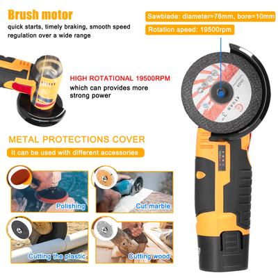 19500rpm Electric Grinding Tool Multifunctional Mini Grinder Handheld Cutter for Cutting Polishing