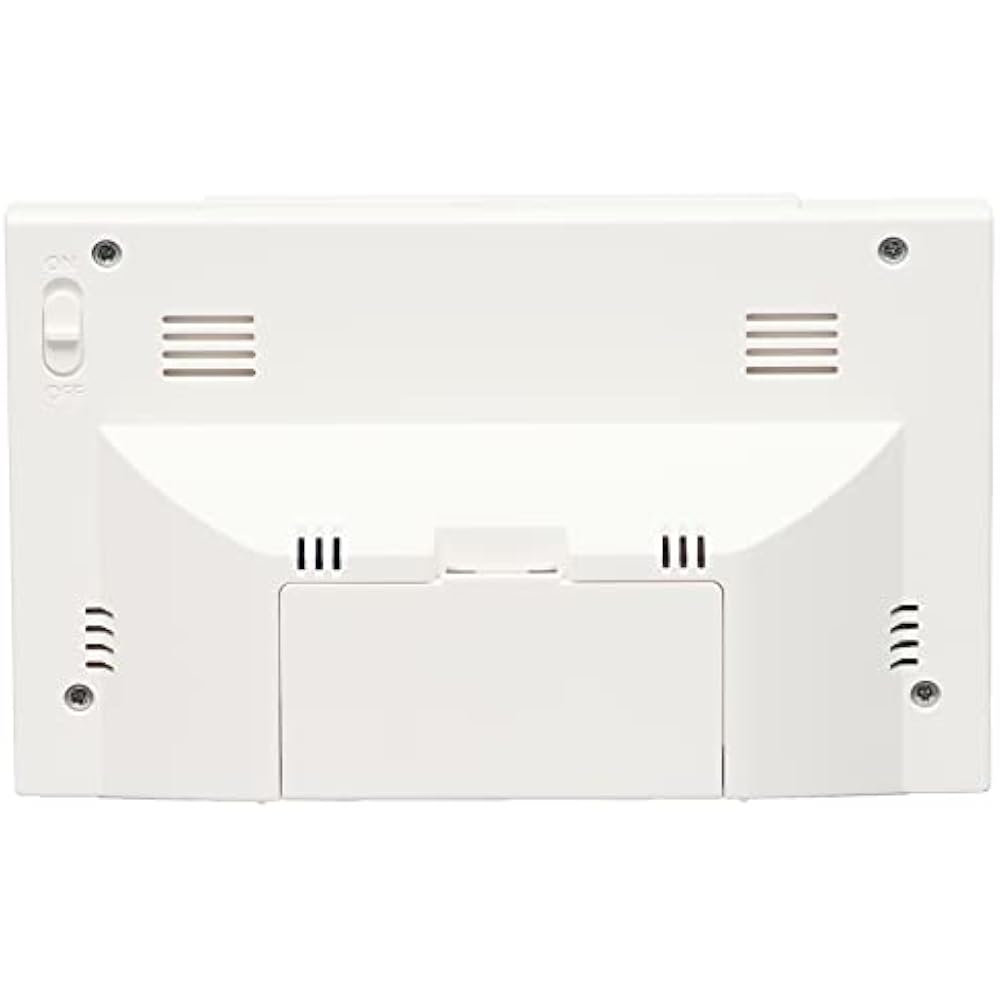 Seiko Clock (Seiko Clock) Table Clock White Body Size: 9.1 x 14.8 x 4.7 cm Alarm Clock Radio Wave...