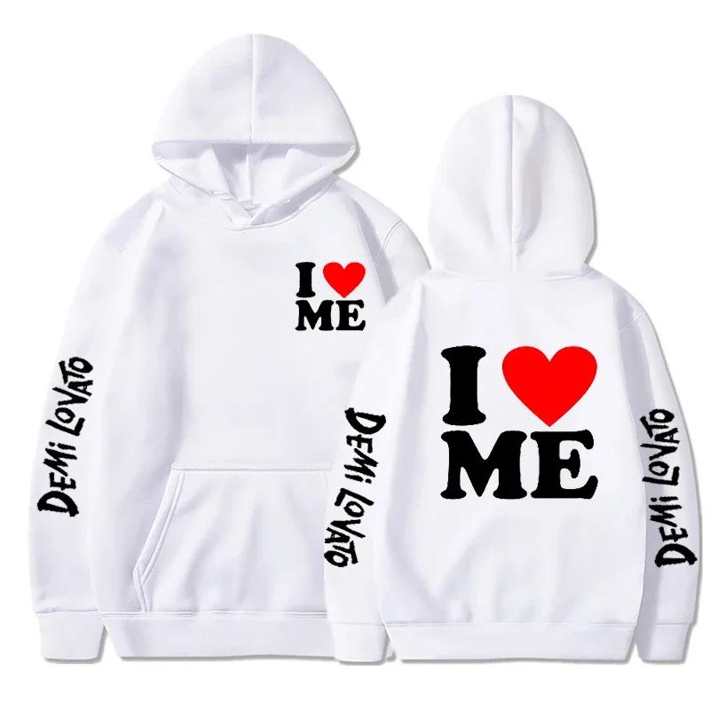 Demi Lovato Hoodies Men Fashion Letter Graphic Printed Sweatshirts Women Cool Harajuku Streetwear Hooded Pullover Jacket