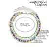 Ensemble 5 pièces Mode Bohème Couleur Dopamine Color-blocking Perles Perles de Riz Collier pour Femmes Été Doux Simple Bijoux Ensembles Accessoire