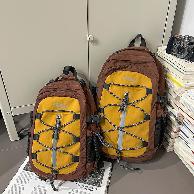 Casual backpack for women 2025 summer new large-capacity hiking bag, short-distance travel backpack for men