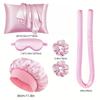 New Lazy Summer No-Heat Curling Wand Set For Women Cool Silky Curls Kit With Shower Cap & Eye Mask Easy Styling Hair Tool