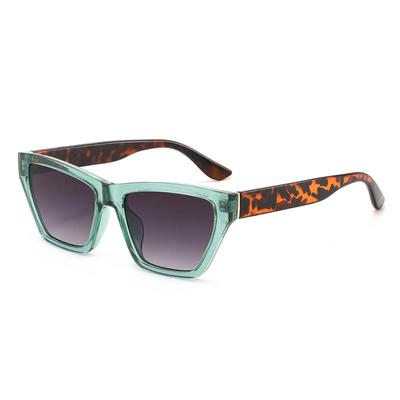 Nouvelles Lunettes de Soleil Rétro Dégradé Oeil de Chat pour Femmes Monture Imprimé Léopard Protection UV400 Lunettes Décontractées Tendance