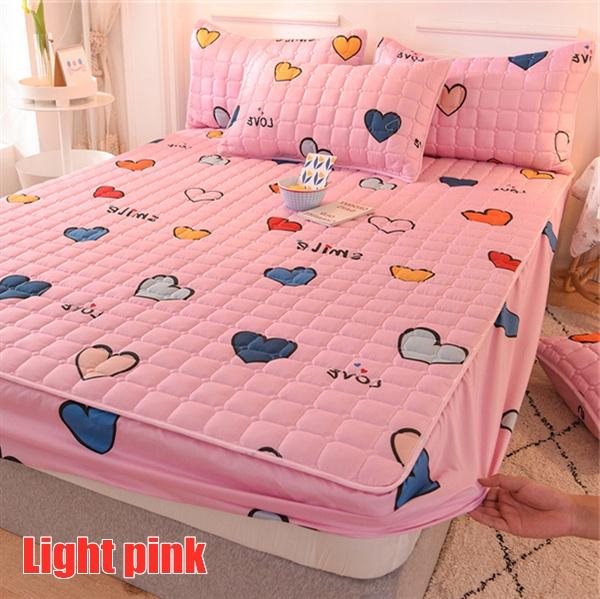 Fashion Cotton Thick Matress Protector Bed Mattress Pad Mattress Cover Soft Mattress Topper Washable Fitted Sheet Home Textile