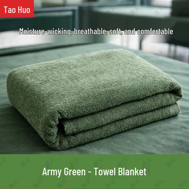 Thick Absorbent Single Towel Blanket