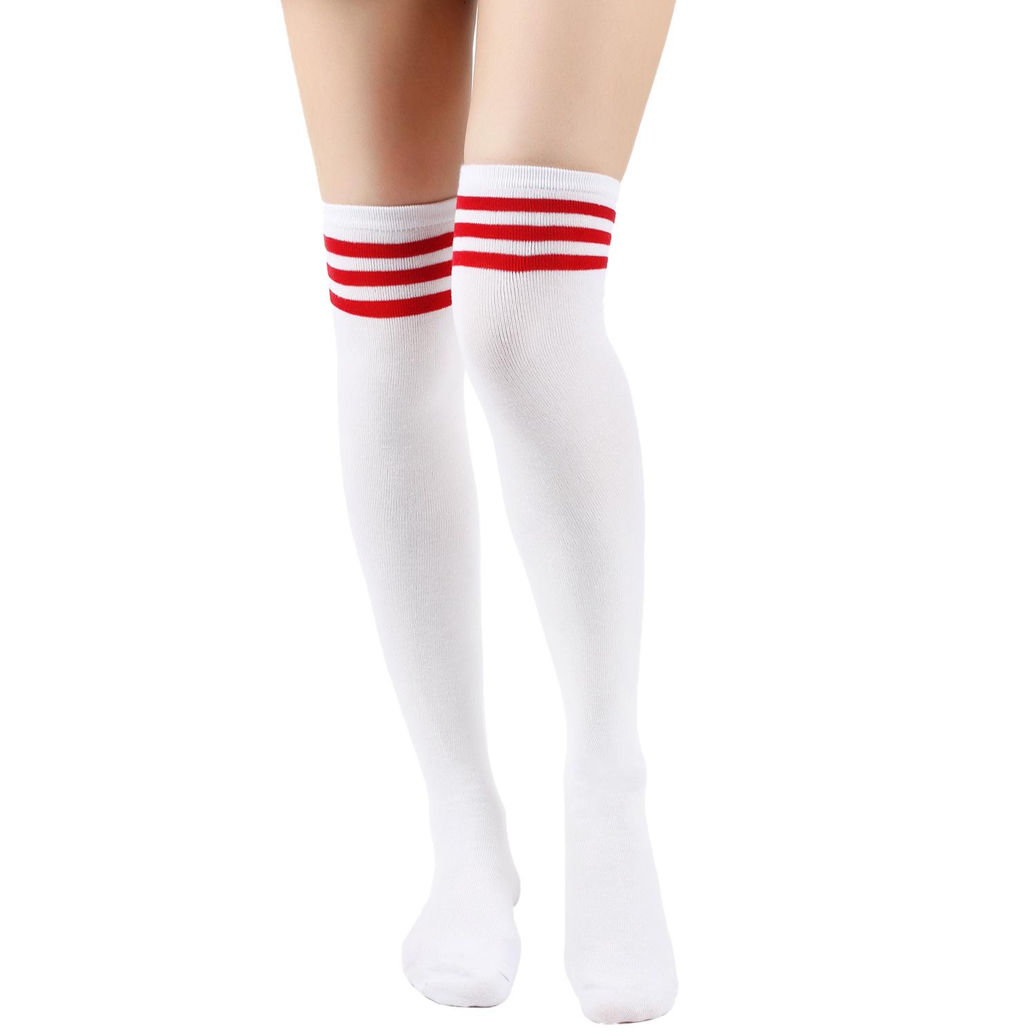 

Жіночі шкарпетки Смугасті шкарпетки Три смужки Академічний стиль Гольфи Панчохи Шкарпетки для виступів Високі шкарпетки Жіночі шкарпетки L