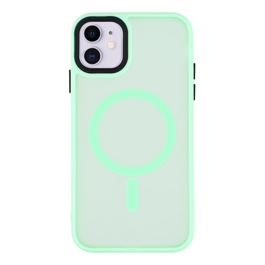 For iPhone 11 Case Compatible with MagSafe Skin-Touch PC + TPU Phone Cover