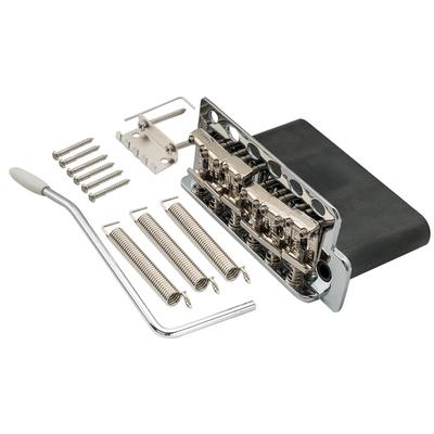 Wilkinson Saitenabstand Loch Tremolo Brückeneinheit Stahl Vintage Sattel für Fender USA und Japan Streben Baugruppe mit Vollstahl Chrom WV6-SB 10,8mm 5+1