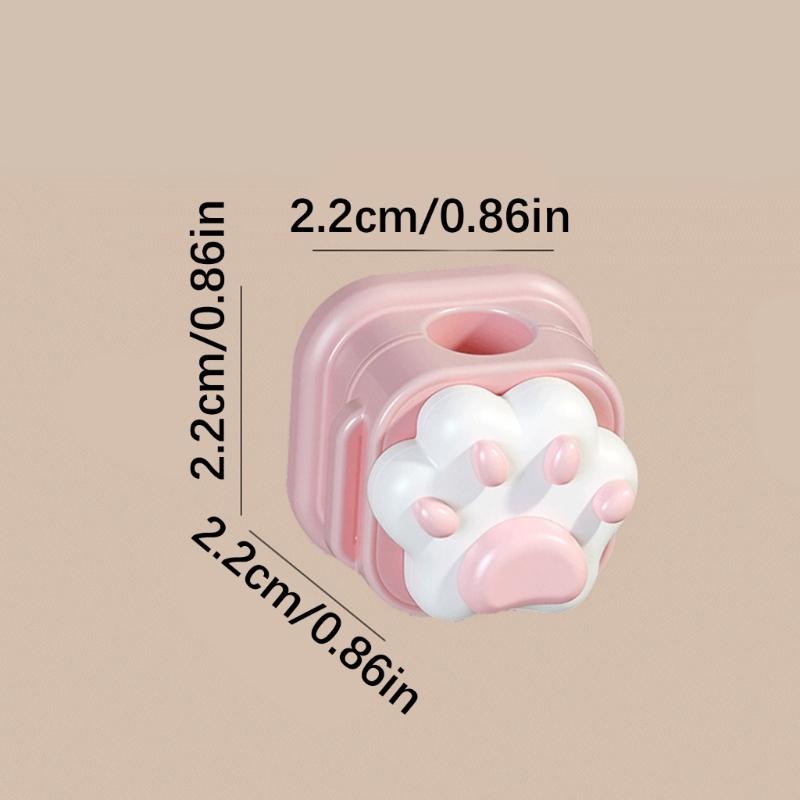 10PCS Cats Paws Magnetic Cable Clip For Desk Organization With Strong ABS Material And Secure Hold