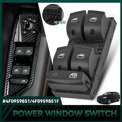 Pro A3 A6 S3 S6 C6 Q7 RS6 PLUS/AVANT Spínač elektrického ovládání hlavního zvedacího okna na straně řidiče 4F0959851F 4F0 959 851
