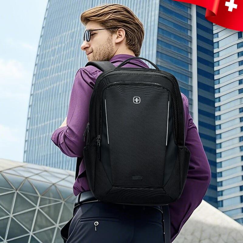 WENGER Swiss Army Knife 17-Inch Laptop Backpack for Men And Women, Business Commute Shoulder Bag, Travel Bag for Work Trips