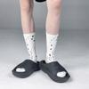 Ink-splashed Mid-calf Socks, Personalized Trendy Socks, Summer Double-needle Cotton Socks for Men and Women, Graffiti Sock Trend