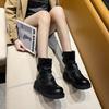 Britischer Stil kurze Stiefel 2025 Frühling und Herbst neu Koreanische Version ins Trenddesign Straße vielseitige Mode Push kurze Stiefel