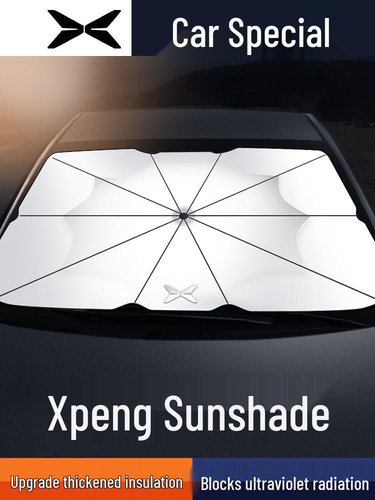 

XPENG Motors Front Windshield Sunshade for G3, P7, P5, G9 – Interior Heat Insulation & Sun Protection Visor Curtain Other Models (Please Note) Sunshade