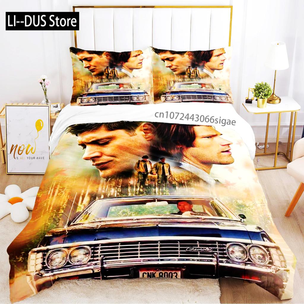 2024 Personality Supernaturalbed Sheet Duvet Pillowcase Bed Sheet Three Piece Bedding Soft Quilt