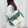 Contrast Large Capacity Tote Bag Student Crossbody Bag Girls Star Print Shoulder Bag