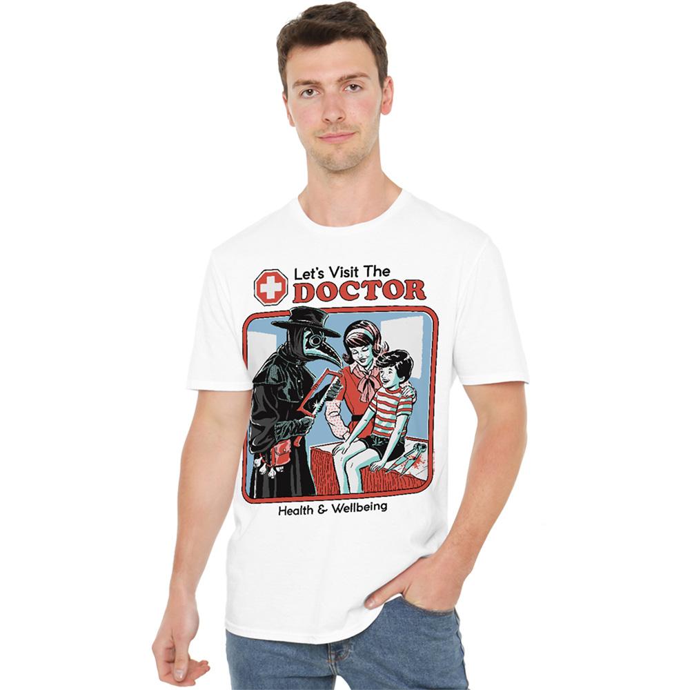Steven Rhodes Unisex Adult Let´s Visit The Doctor T-Shirt