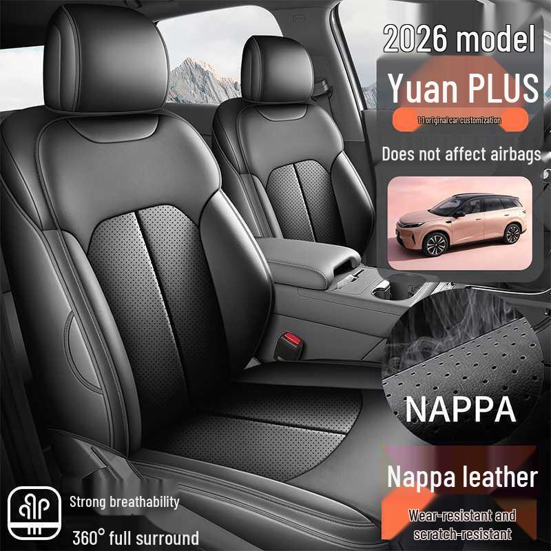 2026 BYD Yuan Plus Third Gen All-Season Leather Car Seat Cover
