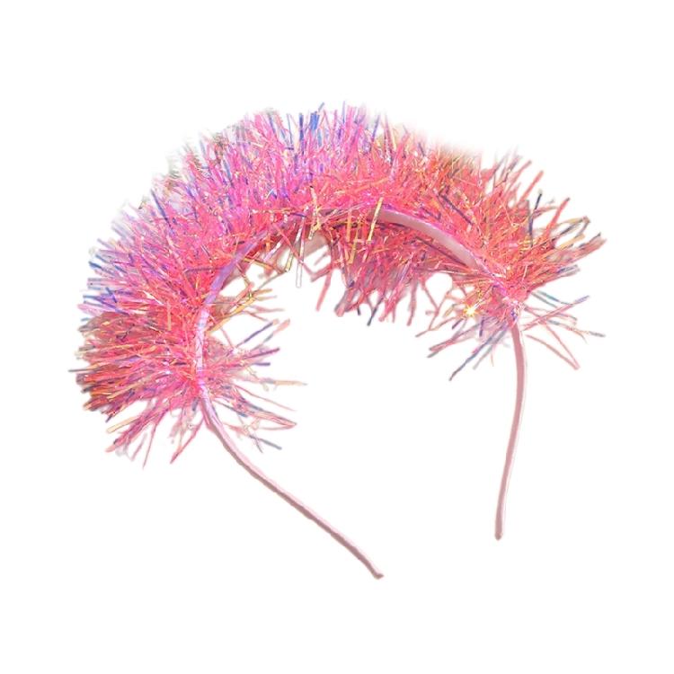 

Festive Headband Perfect for Masquerade Parties Cute Tinsel Dress Up Supplies