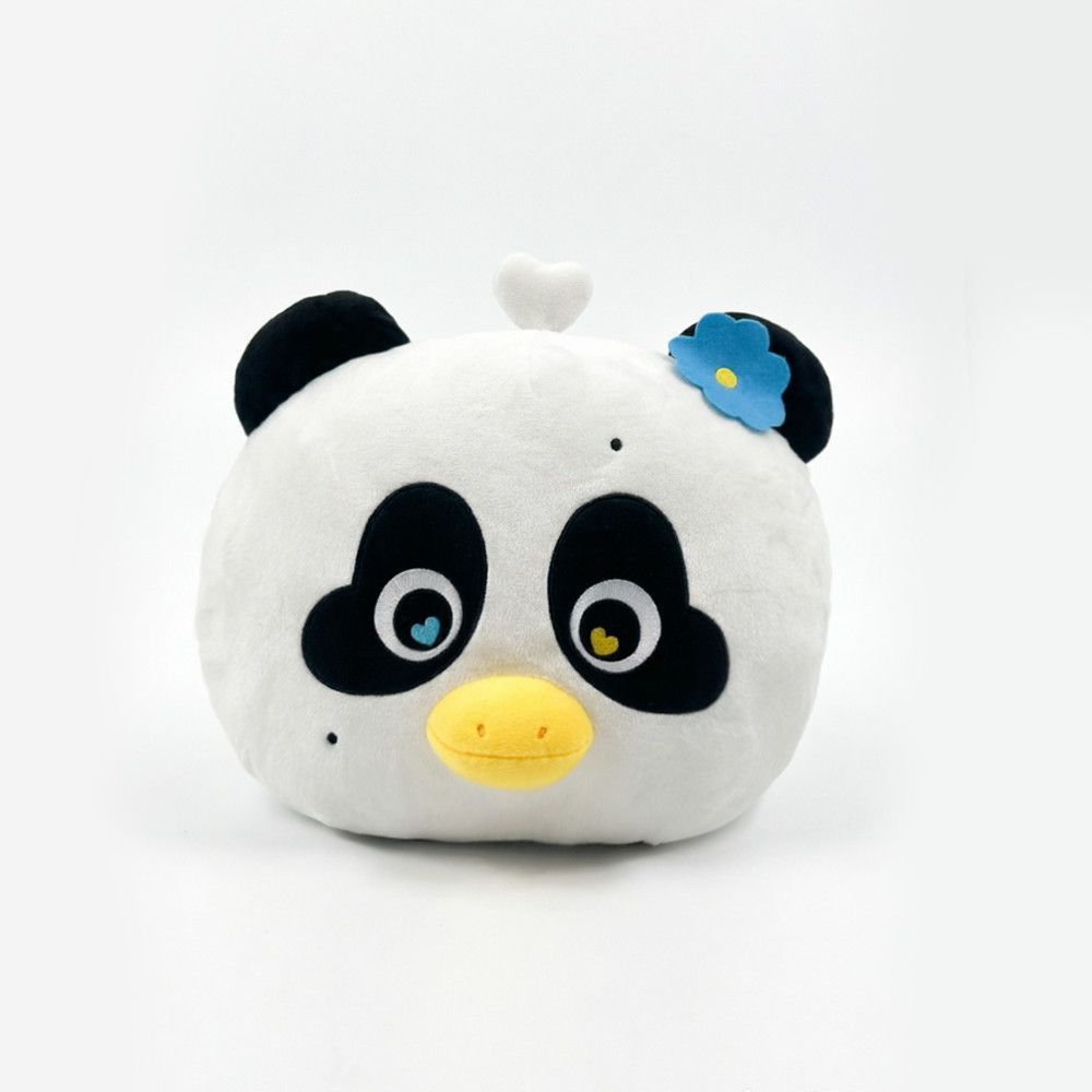 Lunar Panda Duck Plush Toy With Heart Flower Decor For Kids And Teens