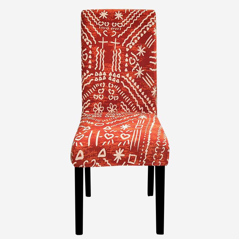 

Чехлы на стулья с принтом, эластичные чехлы на кухонные сиденья, эластичные чехлы на стулья из спандекса для столовой, свадебного отеля, банкета, моющиеся, 1 шт. Universal
