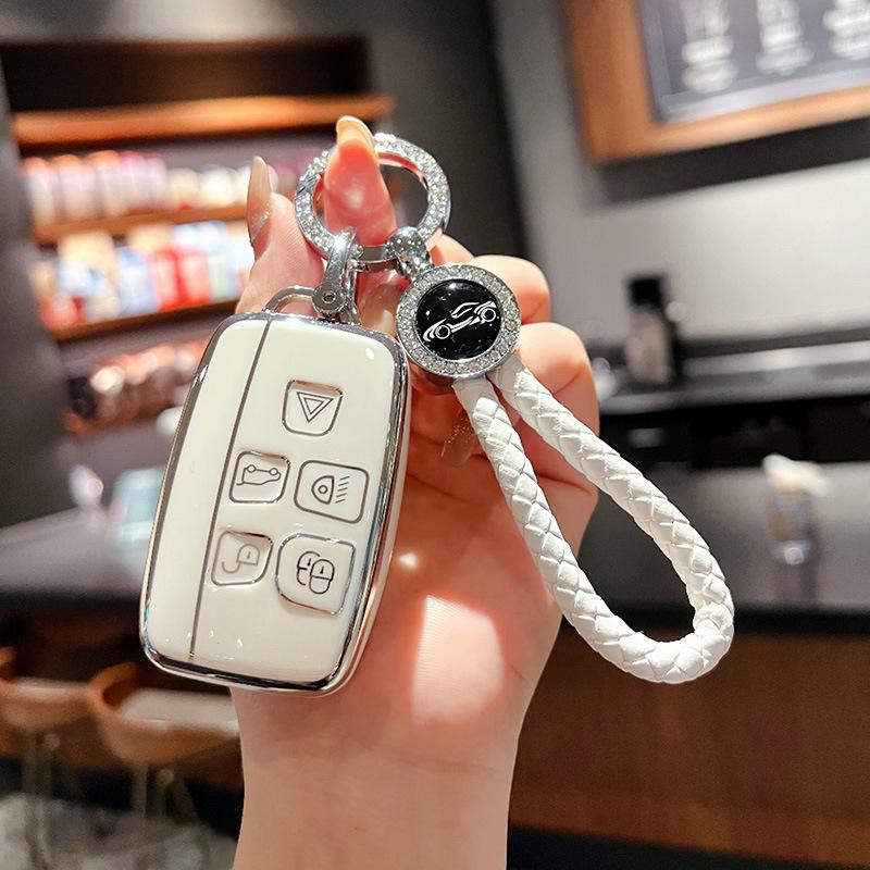 Husă Cheie pentru Land Rover Discovery Sport Range Rover Evoque Freelander Defender Jaguar Husă cu Cataramă