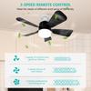 LED Deckenventilator Licht Fernbedienung 3 Farben Dimmbar Schraubventilator Lampe Wohnzimmer Schlafzimmer Zuhause Moderne Dekor Beleuchtung Lampe