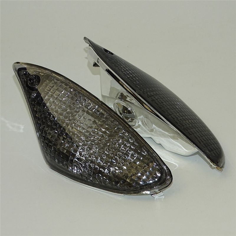 A16P-Motorcycle Accessories Front Turn Signal Indicator Blinkers Housing Lenses Smoked Black For BMW K1200S K1300S Accessries