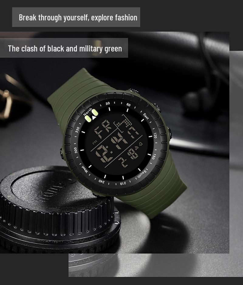 Sanda Cold Light Large Screen Waterproof Digital Sports Watch