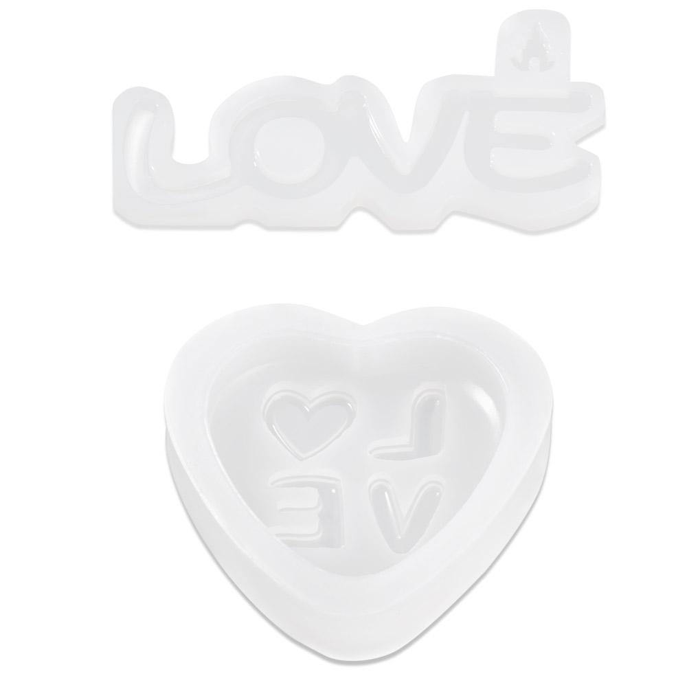 

Инструмент для изготовления ювелирных изделий, силиконовая эпоксидная смола с надписью, английская форма для литья с сердцем, форма для знака любви