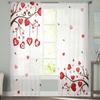 Valentine'S Day Love Modern Tulle Curtains For Living Room Bedroom Home Kitchen Window Sheer Curtains