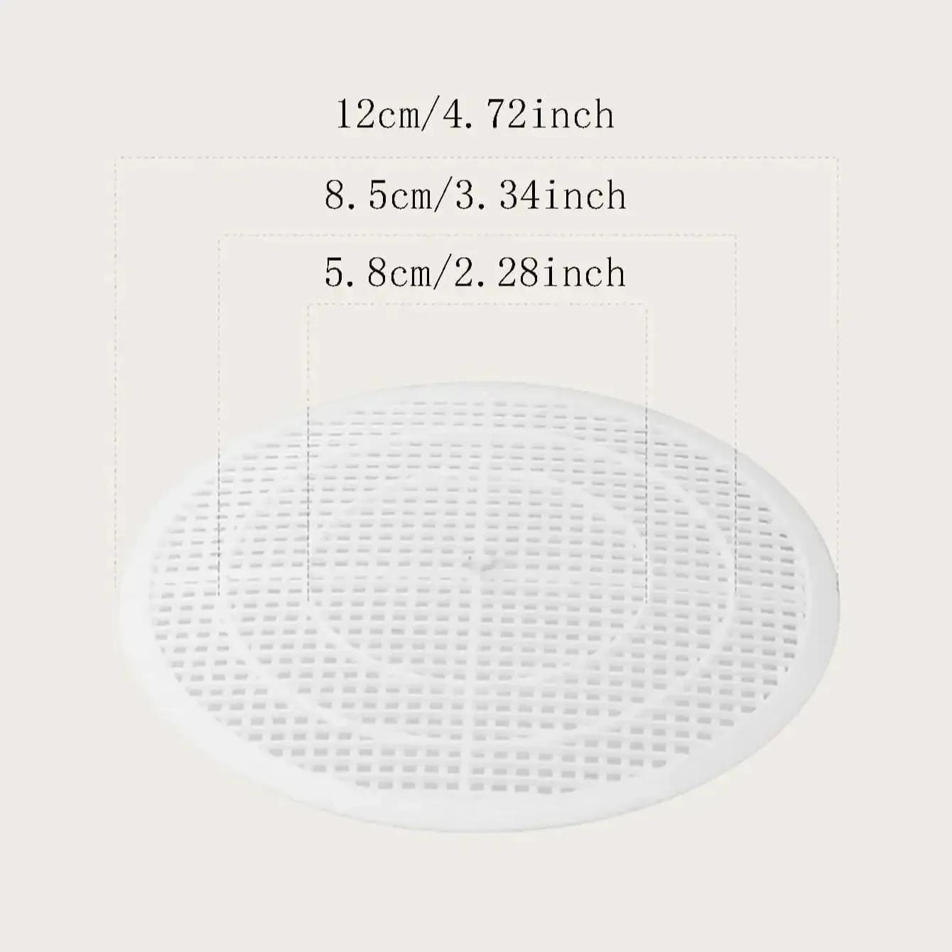 

2 шт. Квадратная крышка слива для душа, Защита от засорения раковины, Напольная крышка Слив для душа Фильтр для слива волос, Кухонные, Ванные инструменты белый
