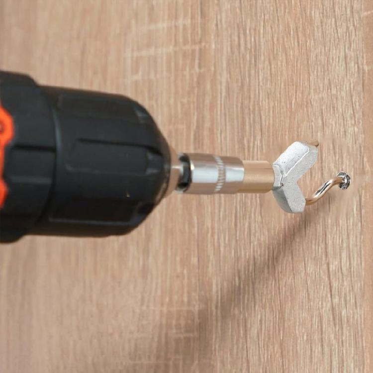 10Pcs Y Shape Cup Hook Installer Wing Nut Driver Bit Mug Hooks Cup Hook Installer for Kitchen Under Cabinet Accessories