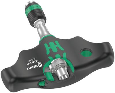 Wera 05023461001 Rapidadaptor Interchangeable Screwdriver with 416 RA X 45mm Imported from T-Shaped Quick-Release Chuck, 1/4" [Officially Japan]