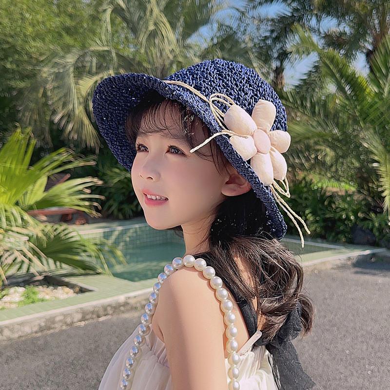 Childrens Straw Hat Summer Sun Protection With Wide Brim And Breathable Design For Girls And Babies