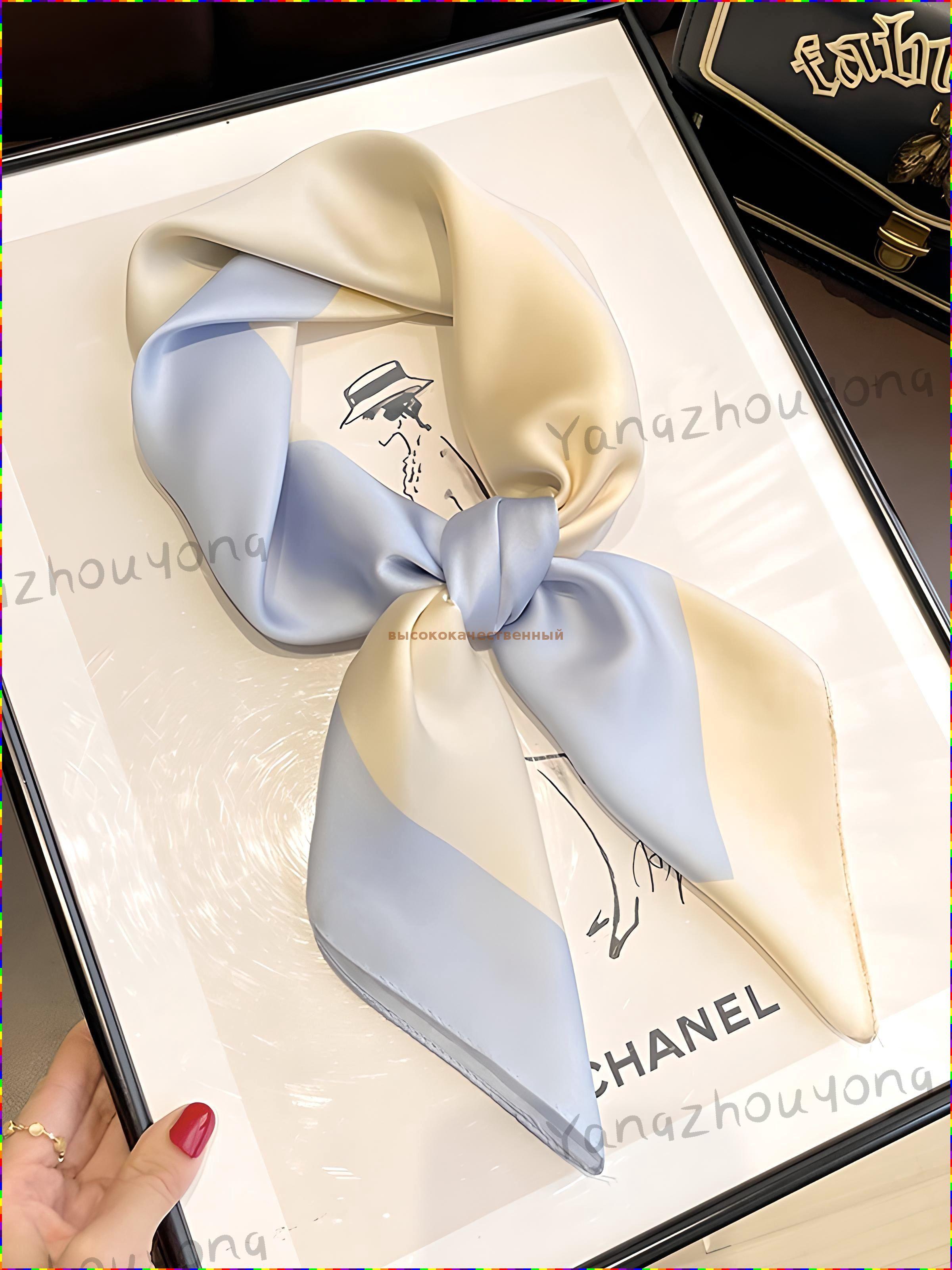 

Весна/Літо/Осінь Корейський сітчастий шарф-гольф для жінок, грілка для шиї, захист шиї, шовковий шарф, легкий модний декоративний шаль One Size синій