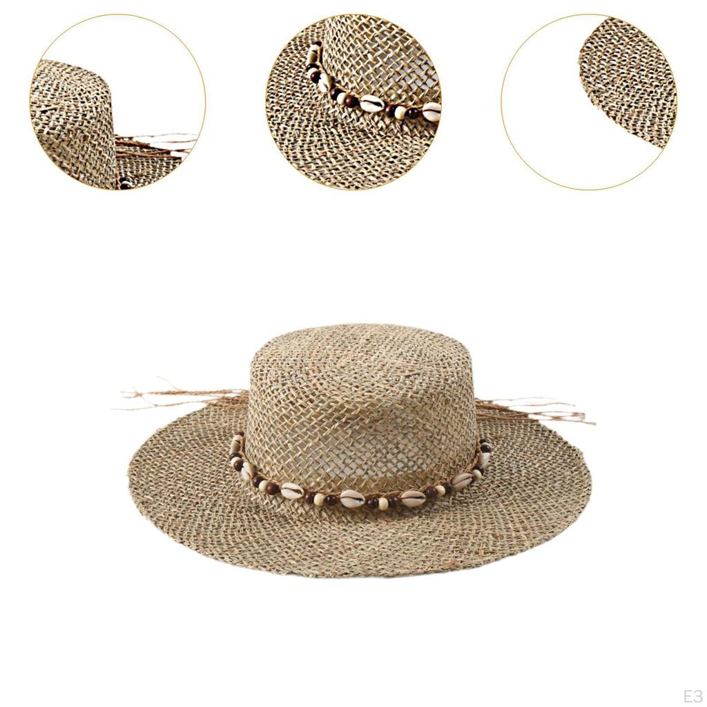 Elegant Seagrass Sun Hat for Women And Outdoor Adventures