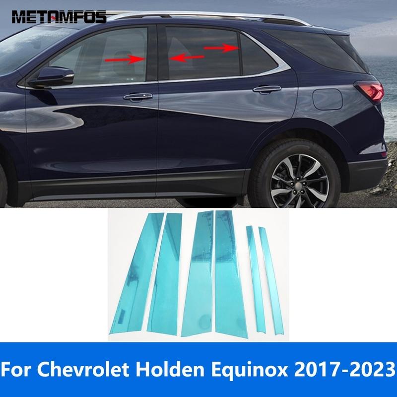 Accessories For Chevrolet Holden Equinox 2017 2018 Stainless Window Center B C Pillar Posts Cover Trim