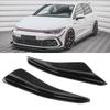 2PCS Front Bumper Aero Kits Canards Wing for Maxton   Replacement for MK8 2021+(Glossy Black )